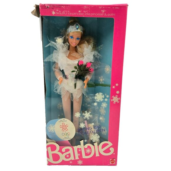 Vintage Barbie Doll Olympic Skating Star Calgary 1988 Olympics 4547 NRFB NIB Rea - Picture 1 of 16